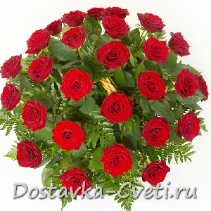 Корзина из 25 роз