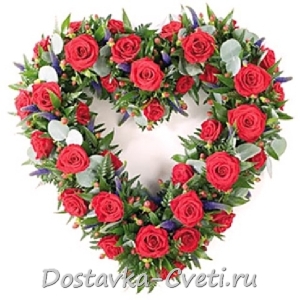 Сердце из роз 24