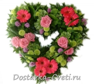 Сердце из роз 25